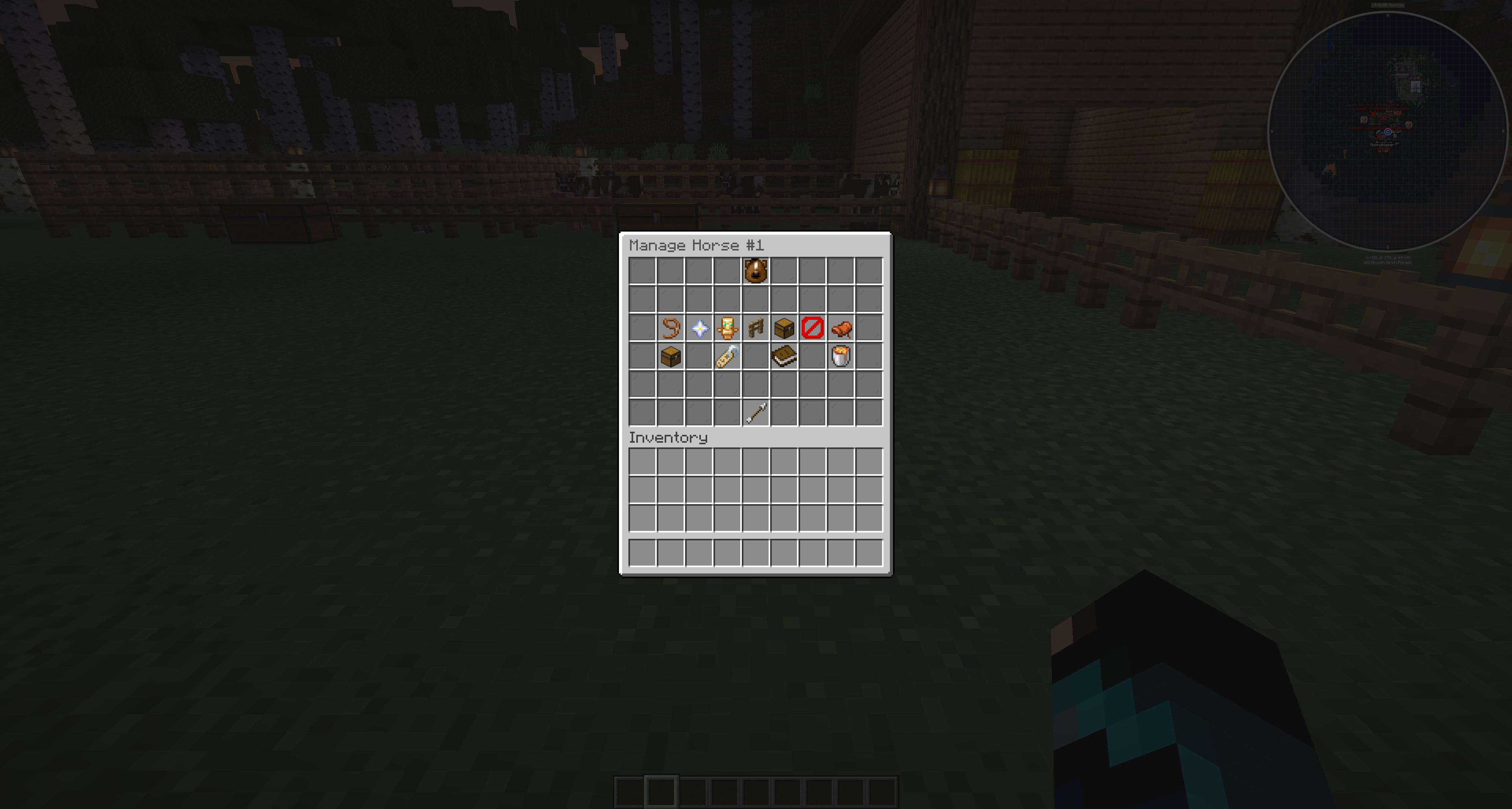 Horse manage menu screenshot
