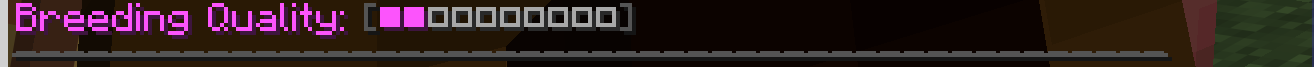 Breeding quality display screenshot