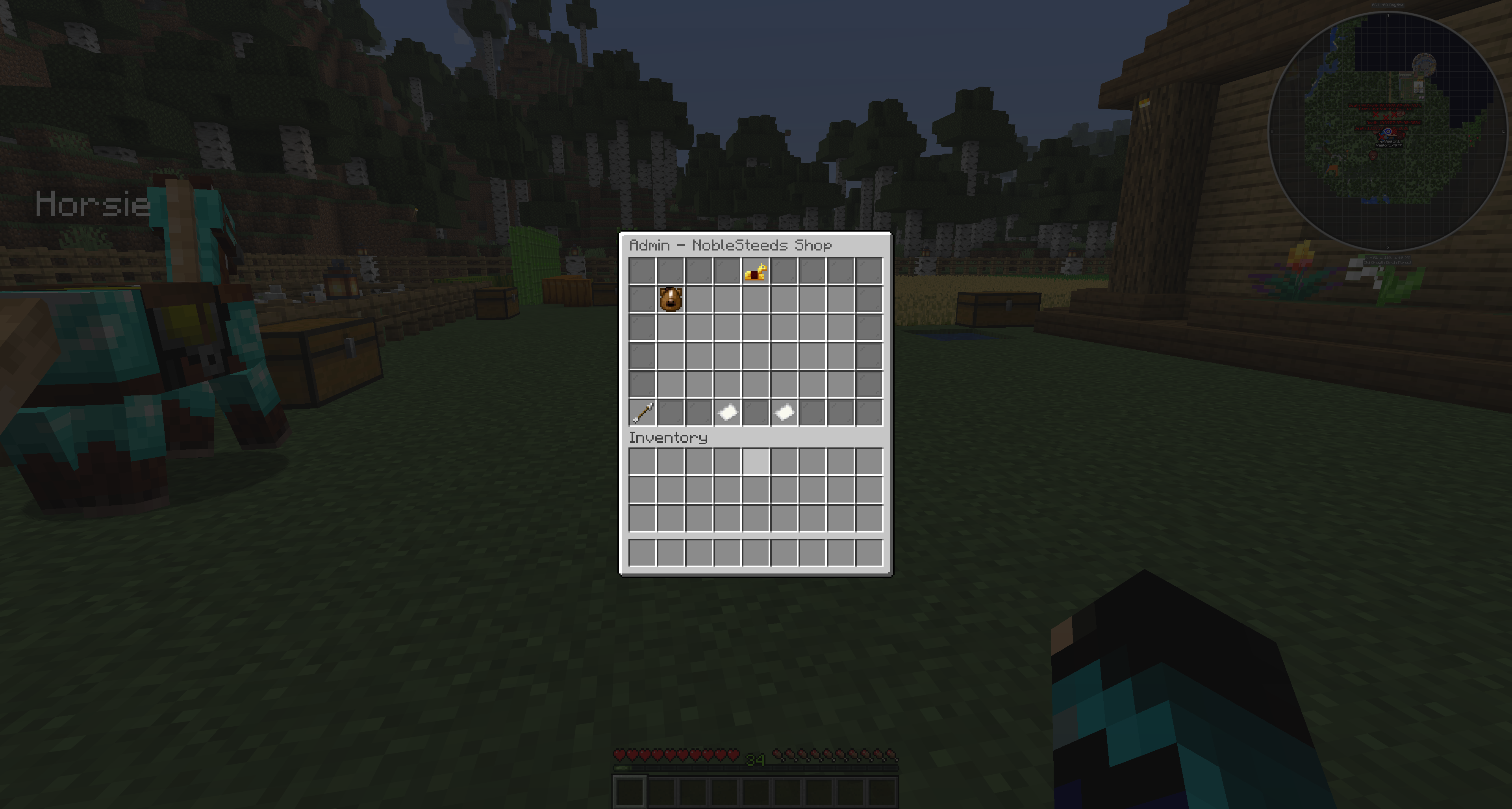 Admin shop menu screenshot